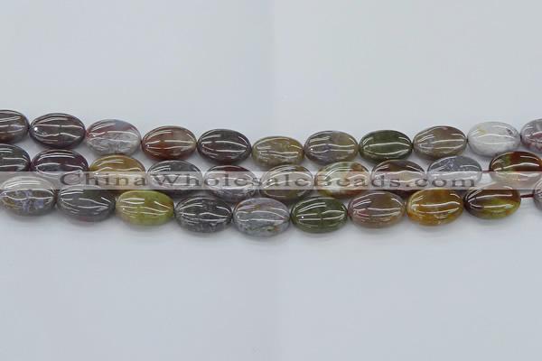 CAG9741 15.5 inches 12*16mm oval Indian agate beads wholesale