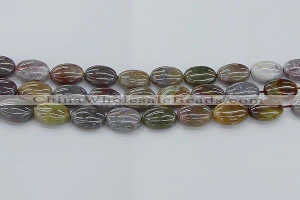 CAG9742 15.5 inches 13*18mm oval Indian agate beads wholesale