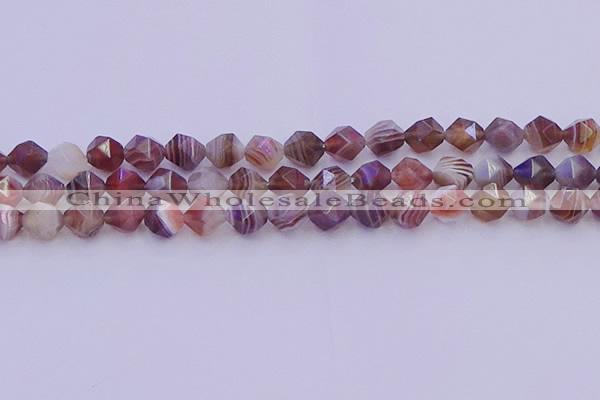 CAG9793 15.5 inches 10mm faceted nuggets botswana agate beads
