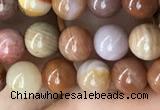 CAG9805 15.5 inches 6mm round wood agate beads wholesale