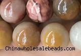 CAG9808 15.5 inches 12mm round wood agate beads wholesale