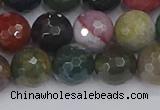 CAG9833 15.5 inches 10mm faceted round Indian agate beads