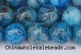 CAG9935 15.5 inches 12mm round blue crazy lace agate beads