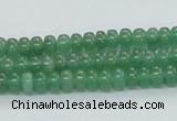 CAJ10 15.5 inches 4*6mm rondelle green aventurine jade beads