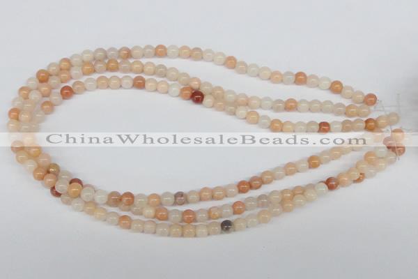 CAJ102 15.5 inches 6mm round red aventurine jade beads wholesale