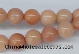 CAJ104 15.5 inches 10mm round red aventurine jade beads wholesale