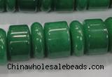 CAJ12 15.5 inches 6*18mm & 12*18mm rondelle green aventurine beads