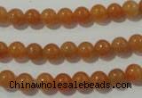 CAJ351 15.5 inches 6mm round red aventurine beads wholesale