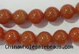 CAJ353 15.5 inches 10mm round red aventurine beads wholesale