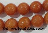 CAJ355 15.5 inches 14mm round red aventurine beads wholesale