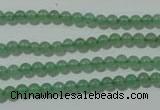 CAJ400 15.5 inches 4mm round green aventurine beads wholesale