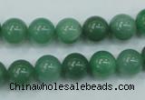 CAJ51 15.5 inches 10mm round green aventurine jade beads wholesale