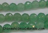 CAJ622 15.5 inches 8mm faceted round green aventurine beads