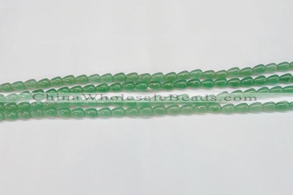 CAJ630 15.5 inches 6*9mm teardrop green aventurine beads