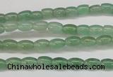 CAJ640 15.5 inches 4*6mm rice green aventurine beads