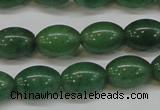 CAJ647 15.5 inches 10*14mm rice green aventurine beads