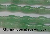 CAJ662 15.5 inches 7*14mm vase-shaped green aventurine beads