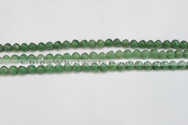 CAJ669 15.5 inches 7*7mm cube green aventurine beads