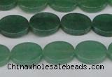 CAJ678 15.5 inches 10*14mm oval green aventurine beads