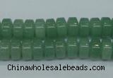 CAJ68 15.5 inches 5*10mm tyre green aventurine beads wholesale