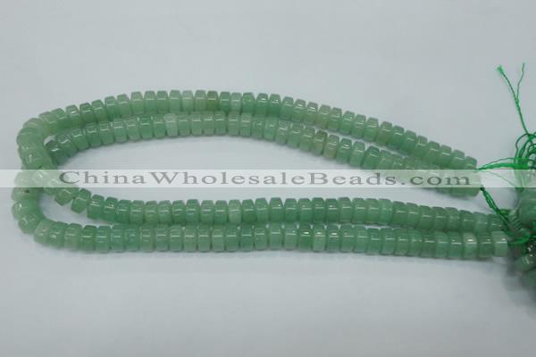 CAJ68 15.5 inches 5*10mm tyre green aventurine beads wholesale