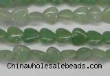 CAJ683 15.5 inches 8*8mm heart green aventurine beads