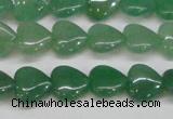 CAJ685 15.5 inches 12*12mm heart green aventurine beads