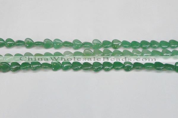 CAJ685 15.5 inches 12*12mm heart green aventurine beads