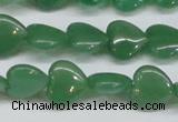 CAJ686 15.5 inches 14*14mm heart green aventurine beads