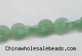 CAJ692 15.5 inches 3*10mm curved moon green aventurine beads