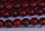 CAJ751 15.5 inches 6mm round apple jasper beads wholesale