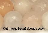 CAJ823 15 inches 12mm faceted round pink aventurine beads