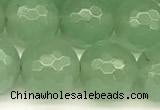 CAJ832 15 inches 10mm faceted round green aventurine beads
