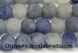 CAJ876 15 inches 6mm round matte blue aventurine beads