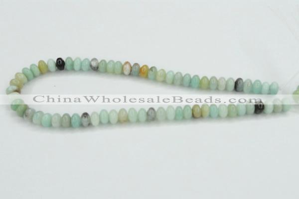 CAM100 15.5 inches 6*10mm rondelle amazonite gemstone beads