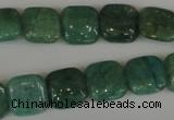 CAM1026 15.5 inches 12*12mm square natural Russian amazonite beads