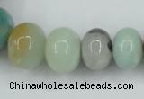 CAM106 15.5 inches multi-size rondelle amazonite gemstone beads