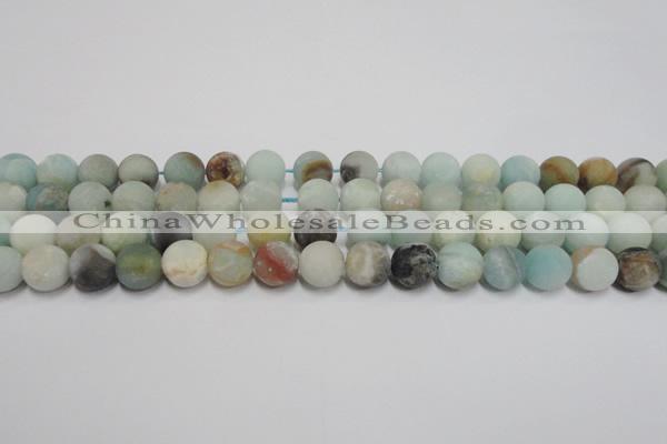 CAM1101 15.5 inches 6mm round matte amazonite beads wholesale