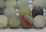 CAM1102 15.5 inches 8mm round matte amazonite beads wholesale