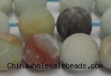 CAM1106 15.5 inches 16mm round matte amazonite beads wholesale