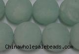 CAM1116 15.5 inches 16mm round matte amazonite beads wholesale