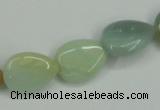 CAM116 15.5 inches 13*18mm flat teardrop amazonite gemstone beads