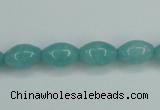 CAM129 15.5 inches 8*12mm rice amazonite gemstone beads wholesale