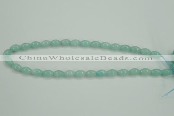CAM130 15.5 inches 8*12mm rice amazonite gemstone beads wholesale
