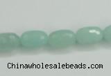 CAM139 15.5 inches 8*12mm faceted drum amazonite gemstone beads