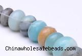 CAM14 15.5 inch different sizes roundel natural amazonite beads