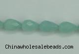 CAM141 15.5 inches 8*12mm faceted teardrop amazonite gemstone beads