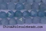 CAM1416 15.5 inches 6mm faceted nuggets Chinese amazonite beads