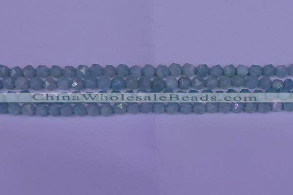 CAM1416 15.5 inches 6mm faceted nuggets Chinese amazonite beads