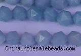 CAM1417 15.5 inches 8mm faceted nuggets Chinese amazonite beads